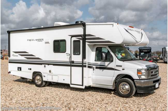 2021 Coachmen Freelander  23FS W/ 3 Cam Monitoring, OH Bunk, Ext. Shower, Power Patio Awning & Low Mileage