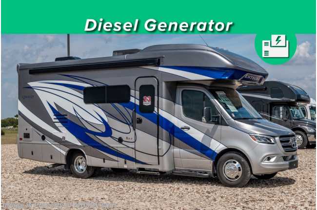 2022 Entegra Coach Qwest 24R Sprinter Diesel W/ Diesel Gen, Auto Leveling, Sun Folding Windshield Shade &amp; More