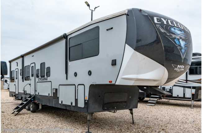 2019 Heartland RV Cyclone CY 4007 Bath &amp; 1/2, Bunk Model W/ Central Vacc, King, Theater Seats, W/D &amp; More