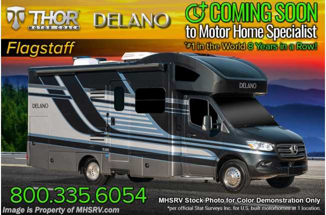 2022 Thor Motor Coach Delano Sprinter 24RW SV Sprinter W/ Auto Leveling Jacks, Diesel Gen & More