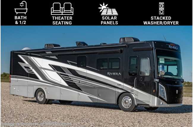 2024 Thor Motor Coach Riviera 38RB 340HP Diesel Pusher Bath & 1/2 RV W/ Theater Seats, Rapid Camp+® Multiplex System, Solar