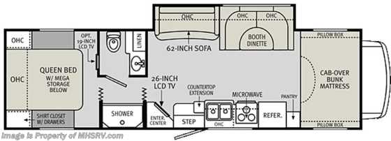 2011 Holiday Rambler Aluma-Lite Class C RV for Sale 31WBS Floorplan