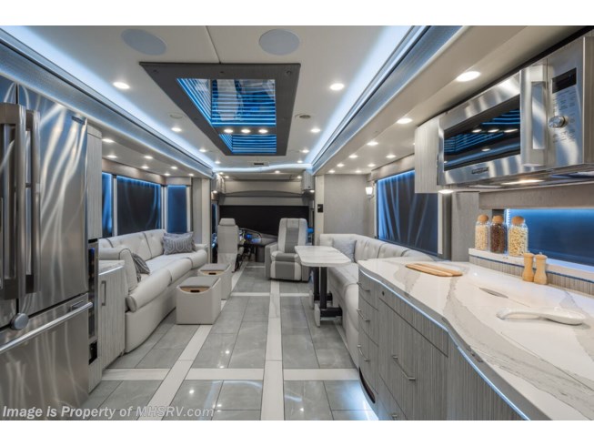 2025 Foretravel Realm Presidential Luxury Villa Master Suite (LVMS) Bath & 1/2 - New Diesel Pusher For Sale by Motor Home Specialist in Alvarado, Texas