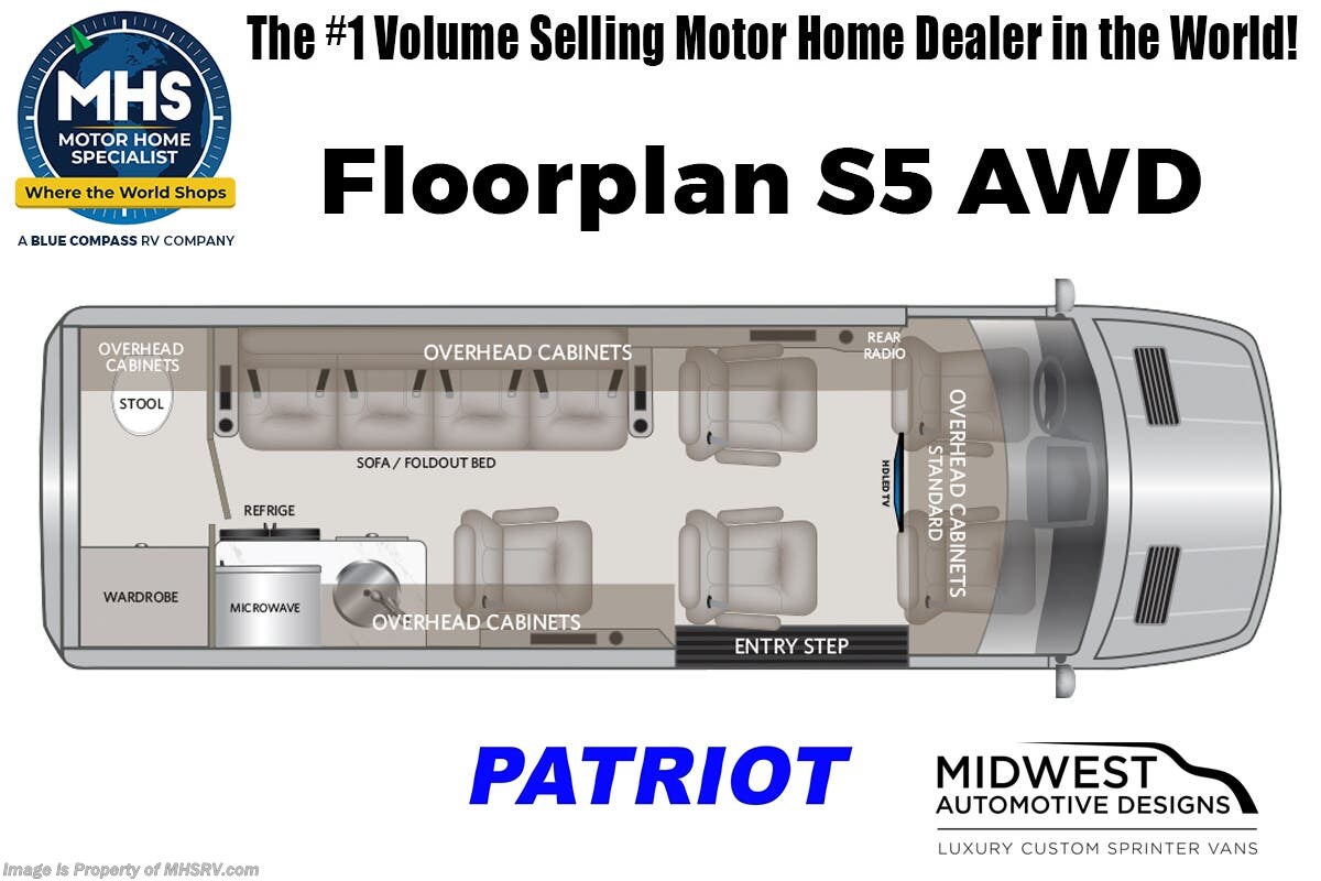 Floorplan of 2025 Midwest Patriot Cruiser S5