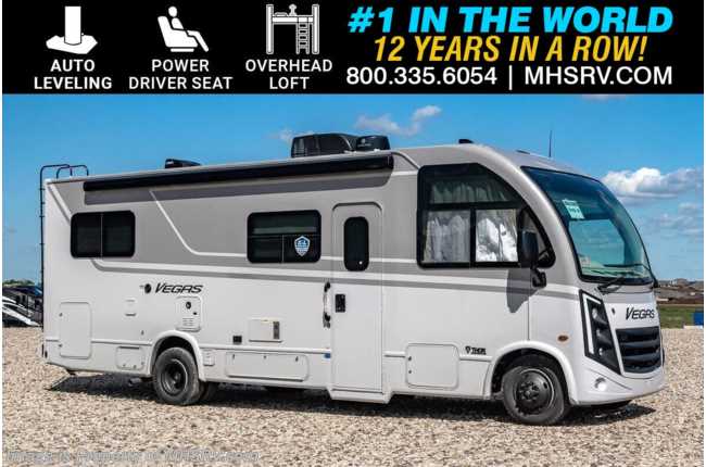 2025 Thor Motor Coach Vegas 26.2 W/ Electric Stabilizer System, Pwr Drivers Seat, OH Loft & Theater Seating