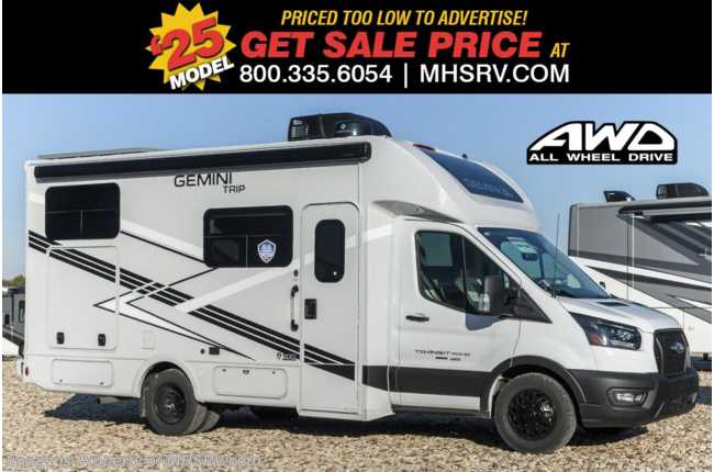 2025 Thor Motor Coach Gemini 22MT TRIP - All-Wheel Drive (AWD) Luxury B+ EcoBoost® Edition W/ Solar, Lithium Batteries, Blind Spot Monitoring & Much More