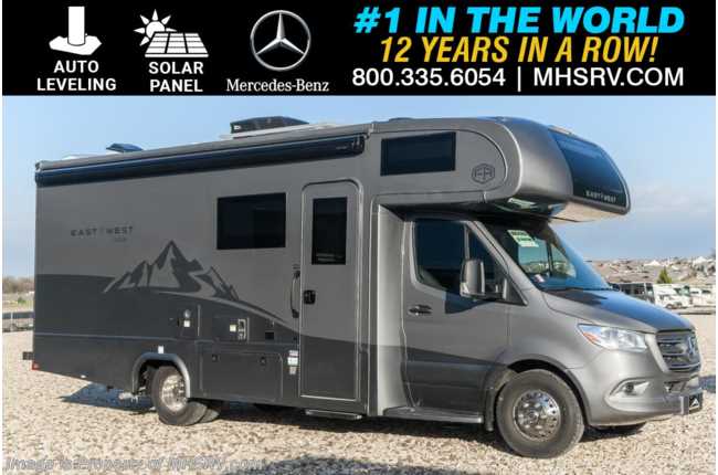 2025 East to West Entrada M-Class 24FM Sprinter Diesel W/ Auto Leveling, Solar, OH Loft, Mercedes Navigation System & More