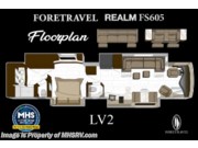 Contact us now about this 2026 Foretravel Realm FS605 Luxury Villa 2 (LV2)! 2026 Realm FS605 Luxury Villa 2 (LV2) by Foretravel from Motor Home Specialist in Alvarado, Texas