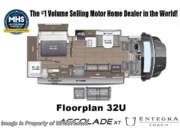 Call now about this 2026 Entegra Coach Accolade XT 32U! Floorplan of 2026 Entegra Coach Accolade XT 32U