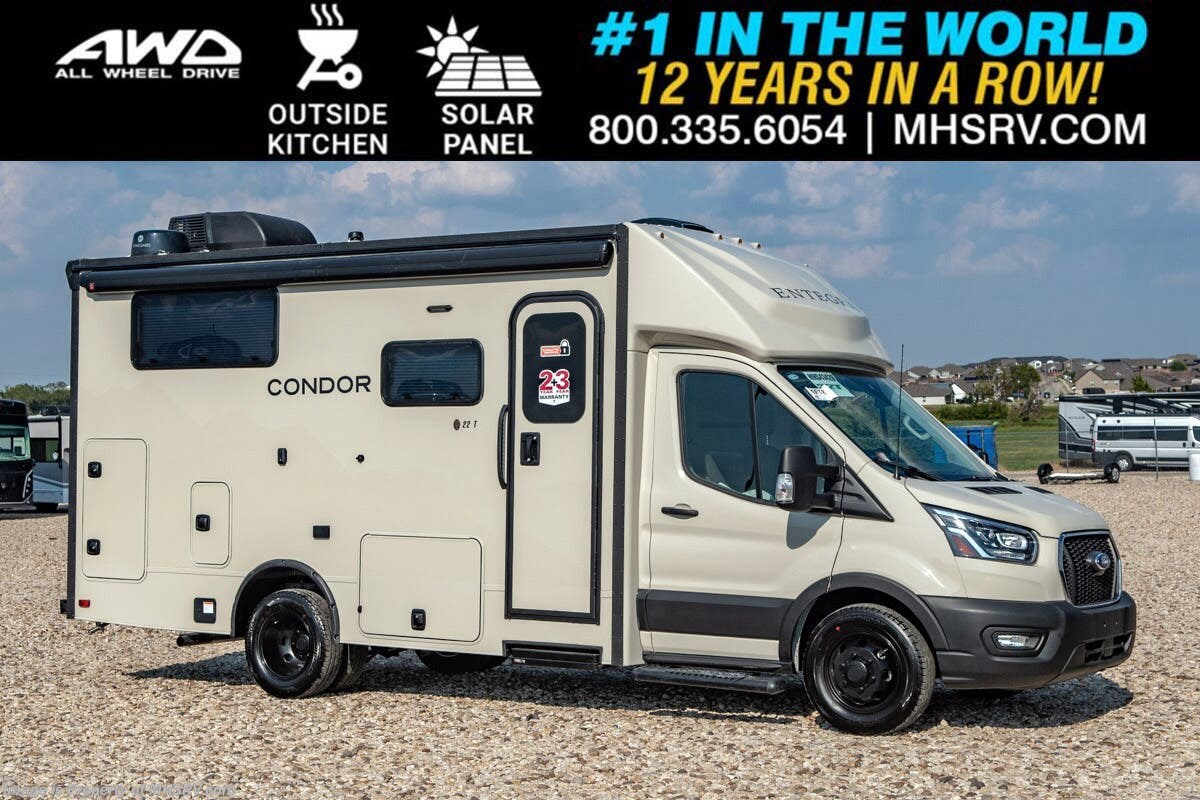 Email now about this 2026 Entegra Coach Condor 22T! New 2026 Entegra Coach Condor 22T available in Alvarado, Texas
