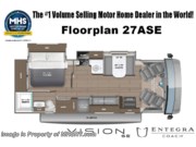 Call now about this 2026 Entegra Coach Vision SE 27ASE! Floorplan of 2026 Entegra Coach Vision SE 27ASE