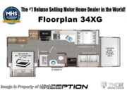 Call now about this 2026 Thor Motor Coach Inception 34XG! Floorplan of 2026 Thor Motor Coach Inception 34XG