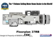Call now about this 2026 Dynamax Corp DX3 37RB! Floorplan of 2026 Dynamax Corp DX3 37RB