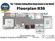 Call now about this 2026 Thor Motor Coach Magnitude Grand R36! Floorplan of 2026 Thor Motor Coach Magnitude Grand R36