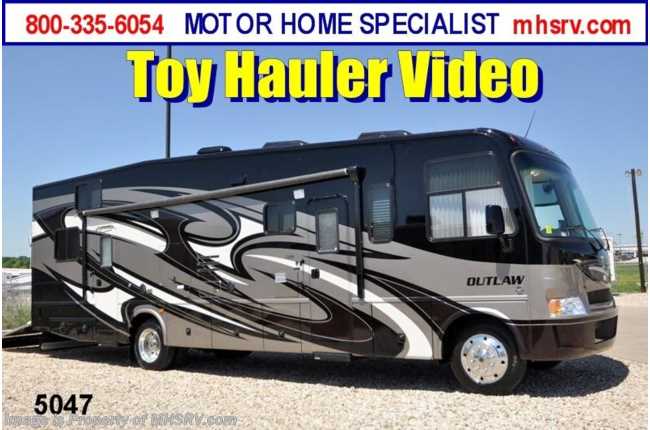 2012 Thor Motor Coach Outlaw Toy Hauler W/Full Body Paint &amp; Slide - Toy Hauler RV for Sale