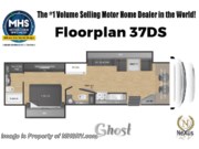 Contact us now about this 2026 Nexus Ghost 37DS! Floorplan of 2026 Nexus Ghost 37DS