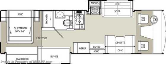 2012 Coachmen Mirada SE Bunk House RV W/2 Slides 32BH Floorplan