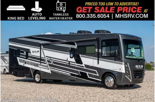 2026 Thor Motor Coach Outlaw Wild West Edition 38K Toy Hauler RV W/ 50 State Onan Gen., King Bed, Auto Leveling, Tankless Water Heater, FBP & More