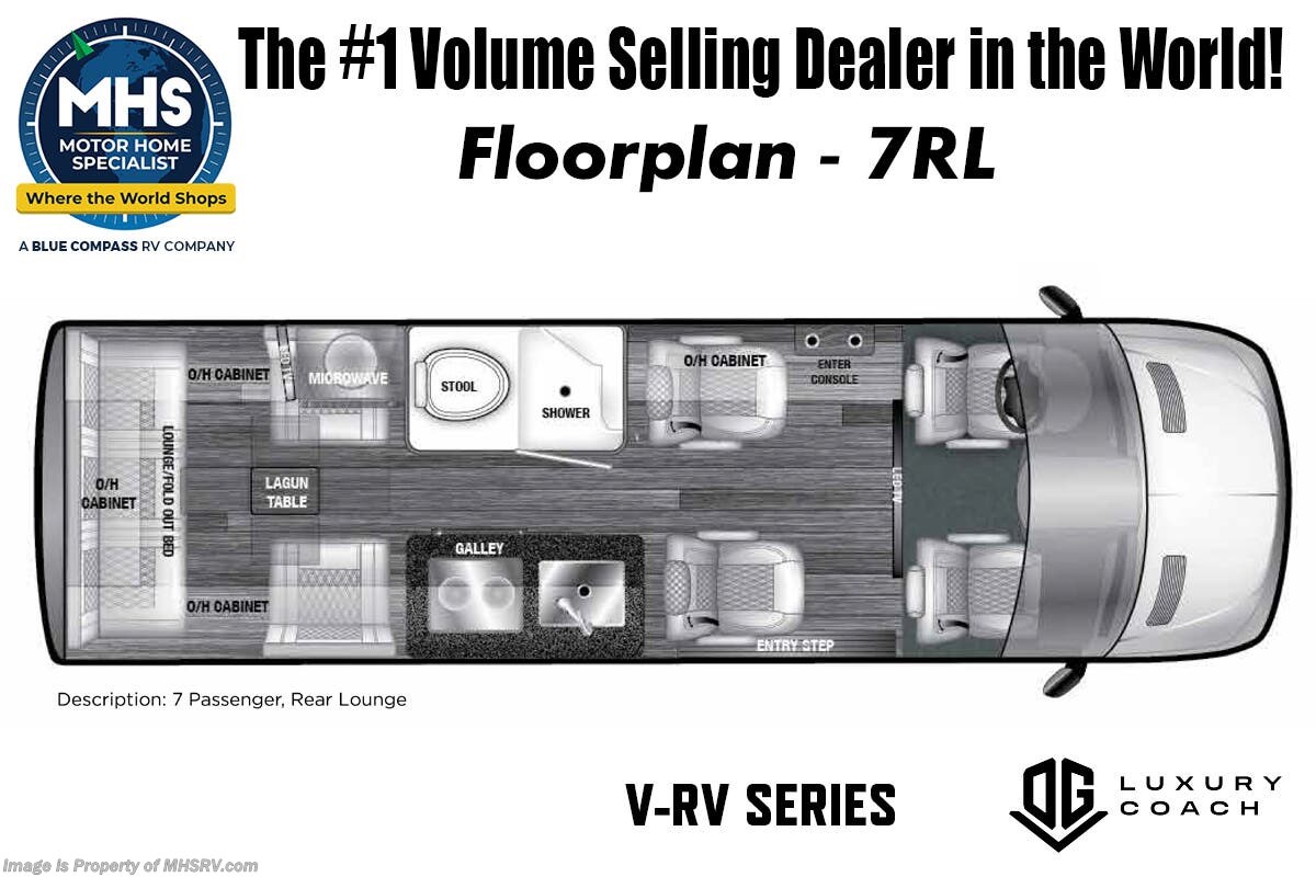 Floorplan of 2025 OGV Luxury Coach V-RV 7RL