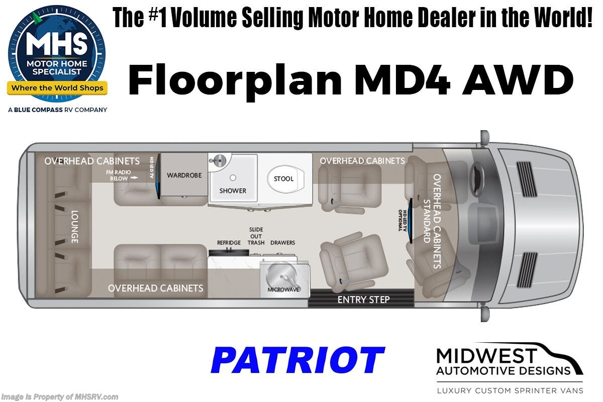 Floorplan of 2026 Midwest Patriot MD4