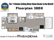 Call now about this 2026 Thor Motor Coach Pasadena SV 38DX! Floorplan of 2026 Thor Motor Coach Pasadena SV 38DX
