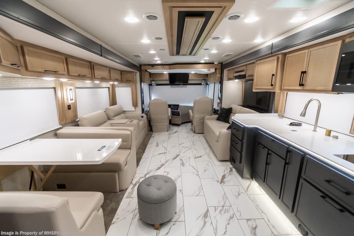 Call now about this 2026 Forest River Berkshire XLT 45G! 2026 Forest River Berkshire XLT 45G - New Diesel Pusher For Sale by Motor Home Specialist in Alvarado, Texas features Theater Seating, Bath & 1/2