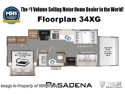 Call now about this 2026 Thor Motor Coach Pasadena SV 34XG! Floorplan of 2026 Thor Motor Coach Pasadena SV 34XG