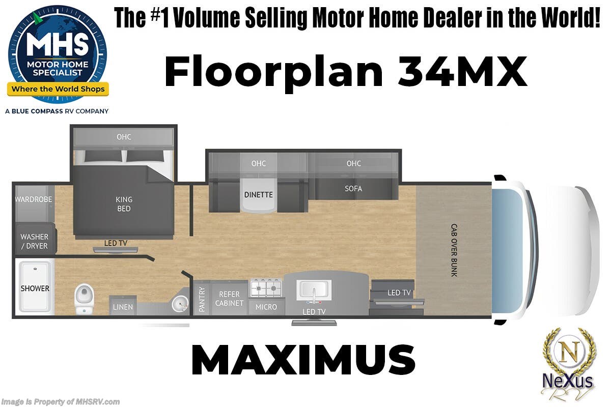 Floorplan of 2026 Nexus Maximus 34MX
