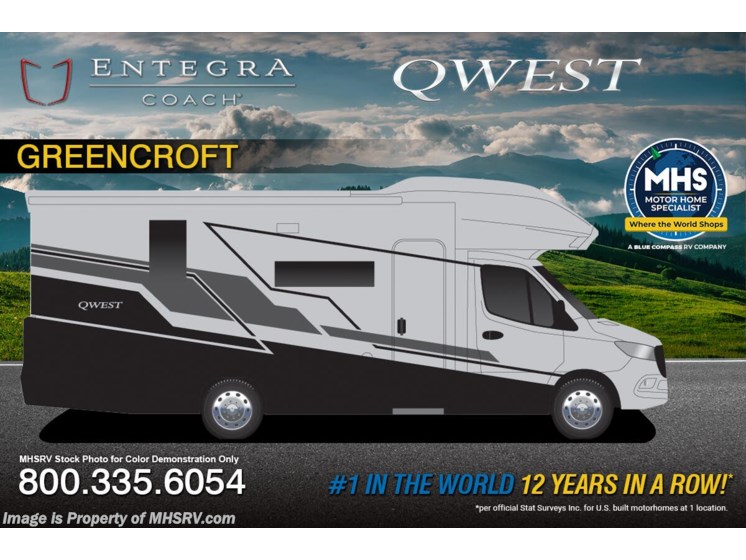 Email now about this 2026 Entegra Coach Qwest 25R! New 2026 Entegra Coach Qwest 25R available in Alvarado, Texas