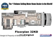 Call now about this 2026 Dynamax Corp Europa 32KD! Floorplan of 2026 Dynamax Corp Europa 32KD