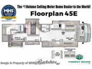 Call now about this 2026 Forest River Berkshire XLT 45E! Floorplan of 2026 Forest River Berkshire XLT 45E
