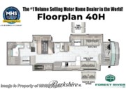 Call now about this 2026 Forest River Berkshire XL 40H! Floorplan of 2026 Forest River Berkshire XL 40H