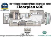 Call now about this 2026 Forest River Berkshire XL 40E! Floorplan of 2026 Forest River Berkshire XL 40E