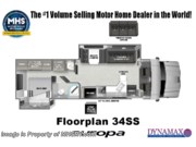 Call now about this 2026 Dynamax Corp Europa 34SS! Floorplan of 2026 Dynamax Corp Europa 34SS