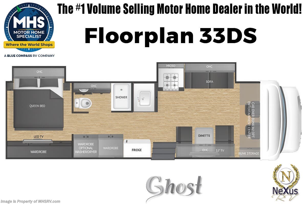 Floorplan of 2026 Nexus Ghost 33DS
