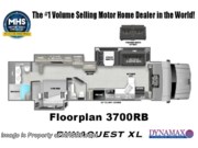 Call now about this 2026 Dynamax Corp Dynaquest XL 3700RB! Floorplan of 2026 Dynamax Corp Dynaquest XL 3700RB