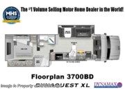 Call now about this 2026 Dynamax Corp Dynaquest XL 3700BD! Floorplan of 2026 Dynamax Corp Dynaquest XL 3700BD