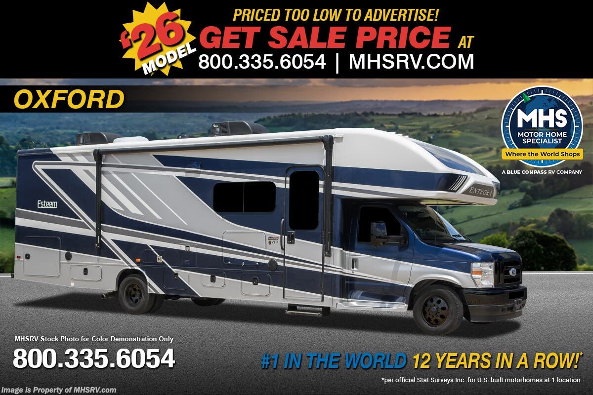 Email now about this 2026 Entegra Coach Esteem 29V! New 2026 Entegra Coach Esteem 29V available in Alvarado, Texas