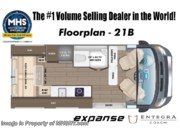 Call now about this 2026 Entegra Coach Expanse 21B! Floorplan of 2026 Entegra Coach Expanse 21B