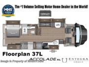 Call now about this 2026 Entegra Coach Accolade XL 37L! Floorplan of 2026 Entegra Coach Accolade XL 37L