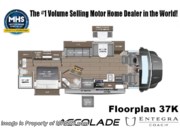 Call now about this 2026 Entegra Coach Accolade 37K! Floorplan of 2026 Entegra Coach Accolade 37K