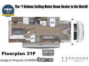 Call now about this 2026 Entegra Coach Esteem 31F! Floorplan of 2026 Entegra Coach Esteem 31F