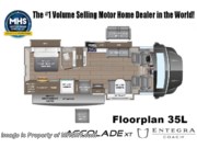 Call now about this 2026 Entegra Coach Accolade XT 35L! Floorplan of 2026 Entegra Coach Accolade XT 35L