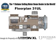 Call now about this 2026 Entegra Coach Vision XL 31UL! Floorplan of 2026 Entegra Coach Vision XL 31UL