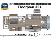 Call now about this 2026 Entegra Coach Vision XL 36A! 2026 Entegra Coach Vision XL 36A - New Class A For Sale by Motor Home Specialist in Alvarado, Texas features Bunk Beds, Theater Seating, Two Full Baths