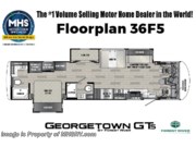 Call now about this 2026 Forest River Georgetown 5 Series GT5 36F5! Floorplan of 2026 Forest River Georgetown 5 Series GT5 36F5