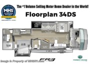 Call now about this 2026 Forest River FR3 34DS! Floorplan of 2026 Forest River FR3 34DS