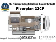 Call now about this 2026 Entegra Coach Odyssey SE 22CF! Floorplan of 2026 Entegra Coach Odyssey SE 22CF