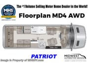 Call now about this 2026 Midwest Patriot MD4! Floorplan of 2026 Midwest Patriot MD4