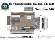 Call now about this 2026 Entegra Coach Odyssey 24B! Floorplan of 2026 Entegra Coach Odyssey 24B